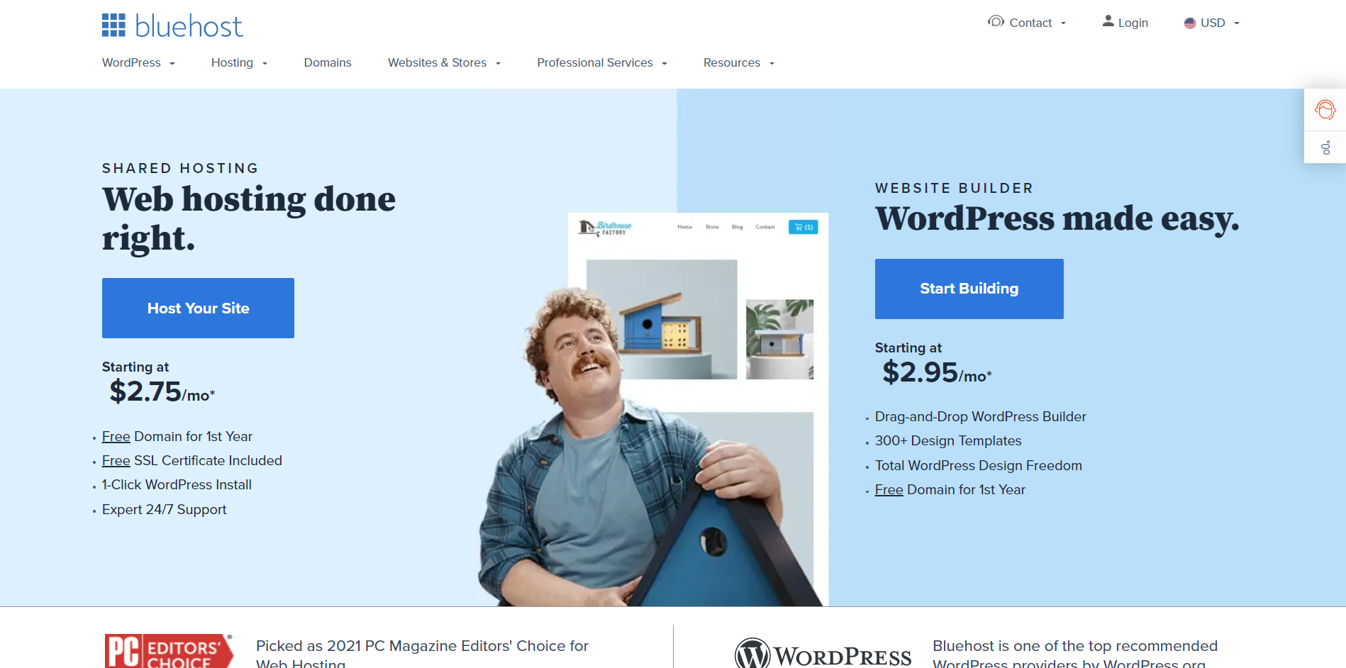 Best Web Hosting Domains WordPress Bluehost 2022