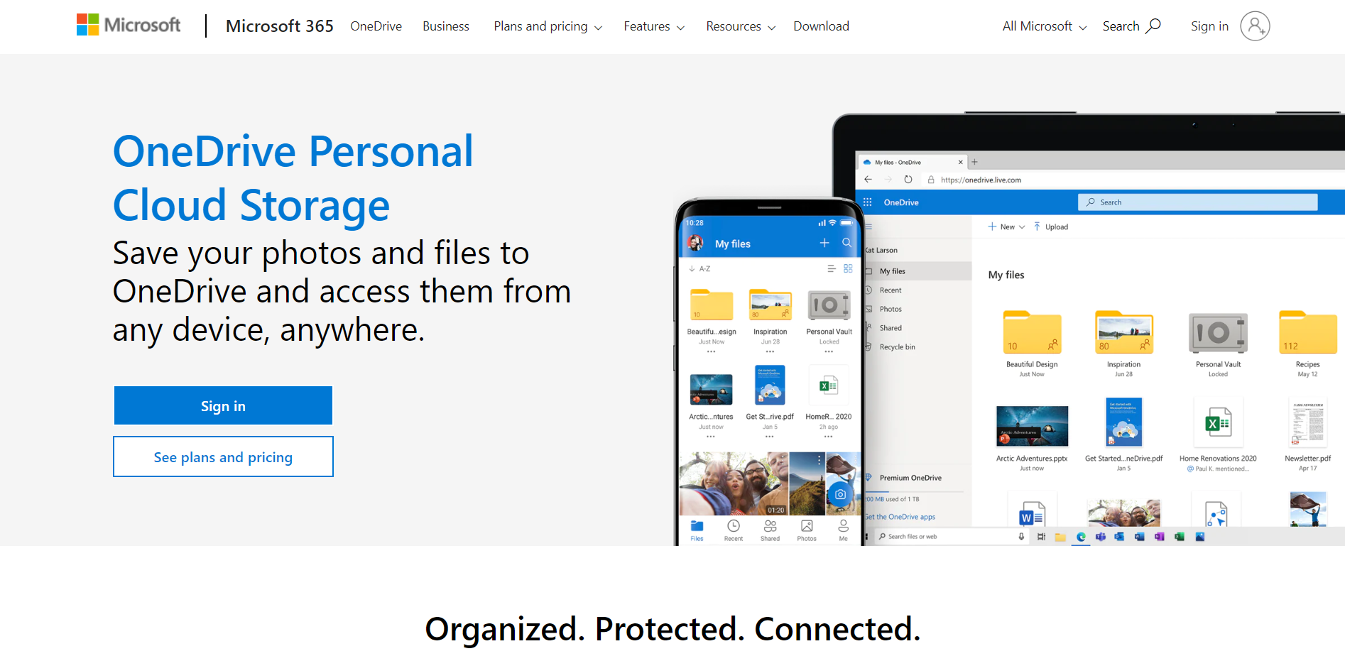 Personal Cloud Storage Microsoft OneDrive