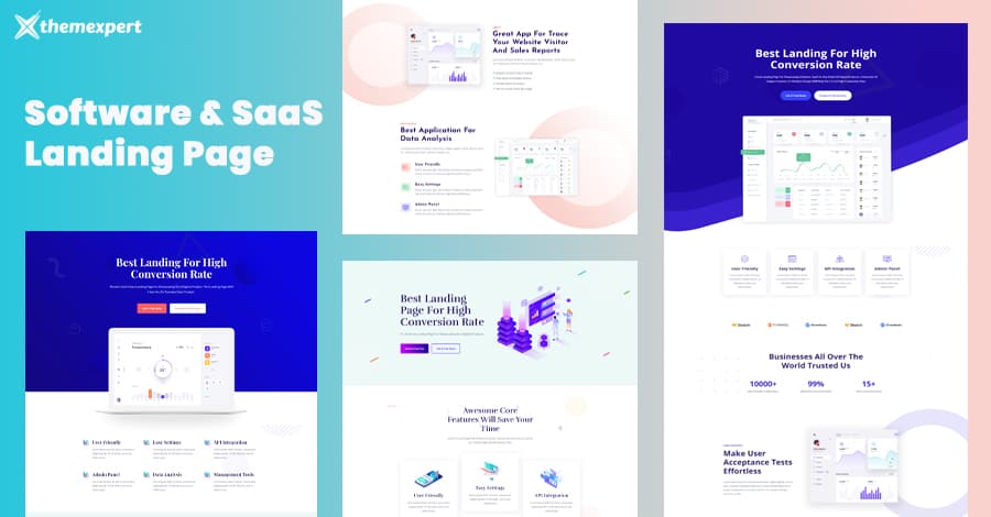 Introducing Software and SaaS Landing Page Kit for Quix Page Builder