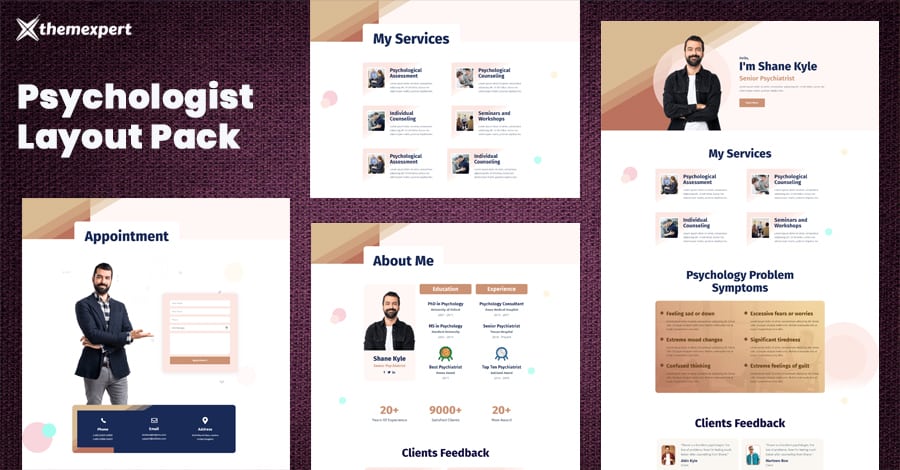 Introducing Best Psychologist Layout Pack for Quix Page Builder