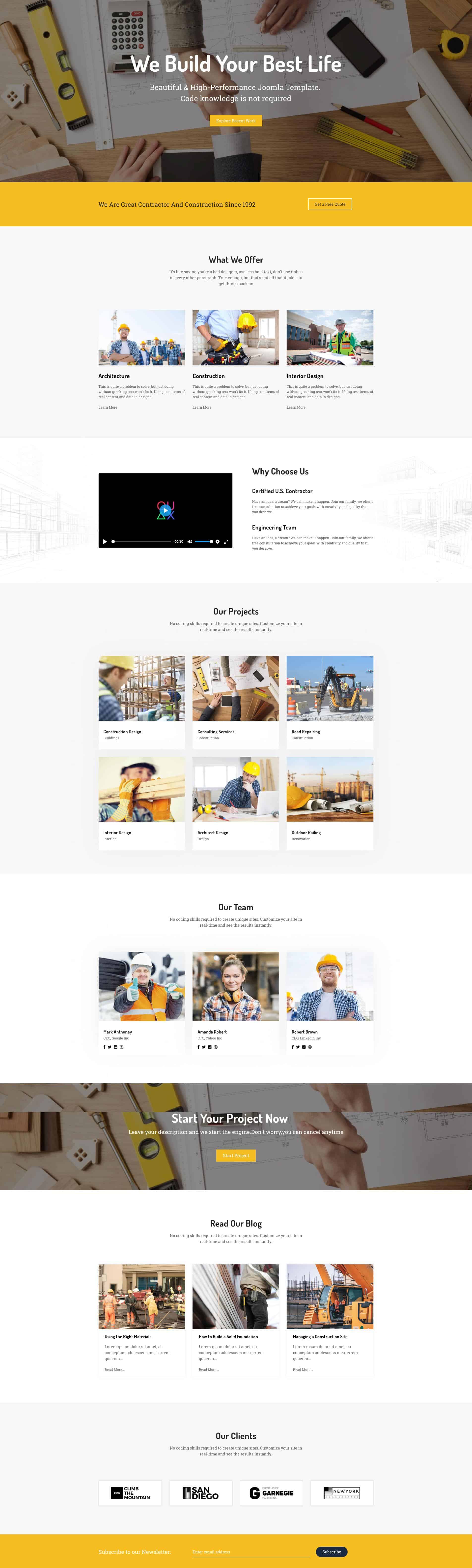 Get 7 Free and 13 Pro Page Layouts For Quix - Agency, Business, Law ...