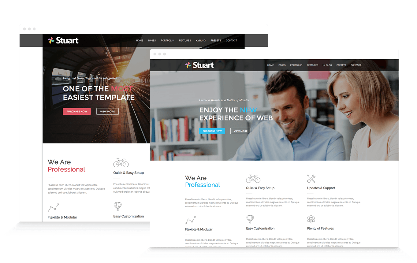 Best Multipurpose Joomla Template - Stuart - ThemeXpert